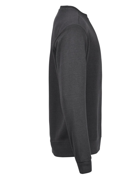 Ribbed Interlock Crew Neck - Dark Grey / XL