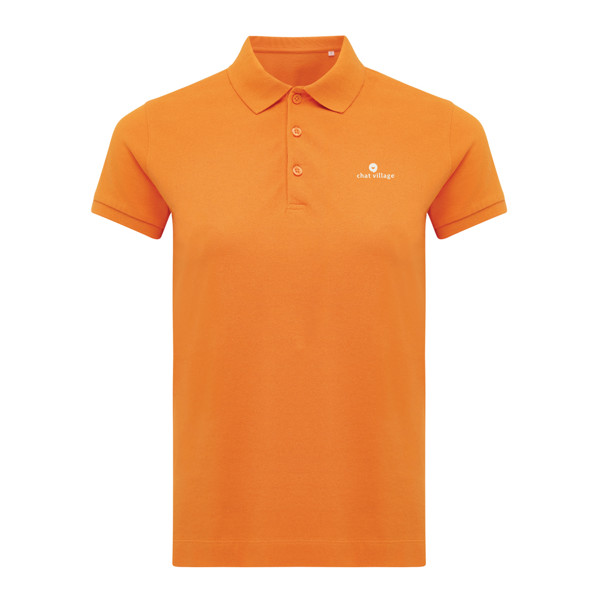 Dámské polo tričko IQONIQ Yosemite z recykl. bavlny - Oranžová / XXL