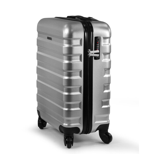 Valise cabine PET ECOFLY - argent