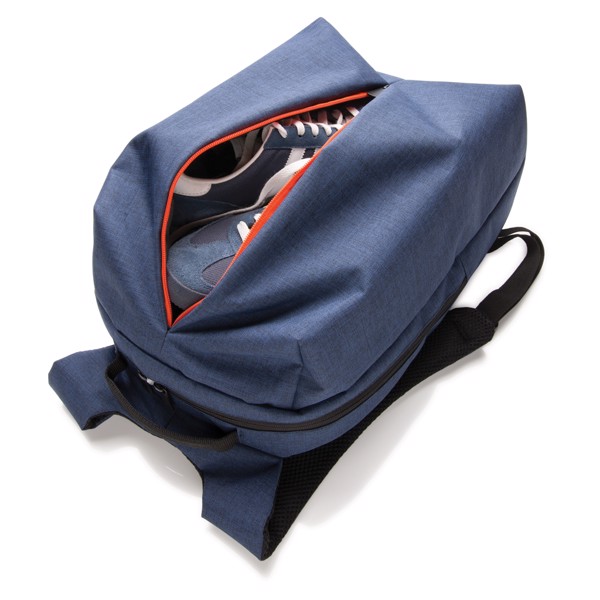 Smart office & sport backpack - Blue / Orange