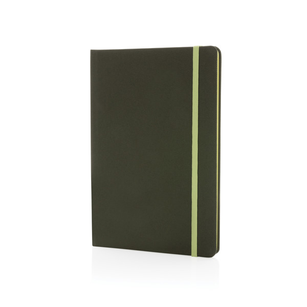 GRS certified RPET A5 notebook - Green / Green