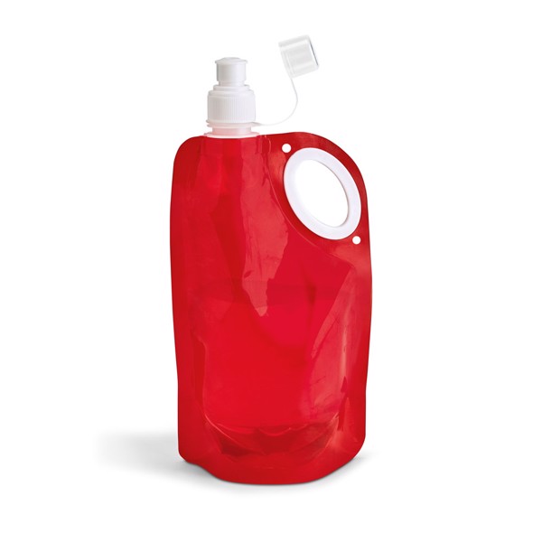 HIKE. Foldable bottle in PET, PA and PE 700 mL - Red