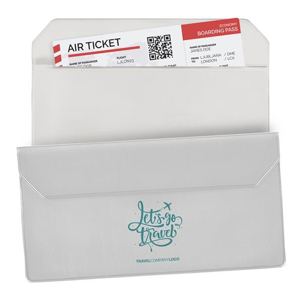 Bolsa Em Pvc Para Documentos De Viagem - Branco