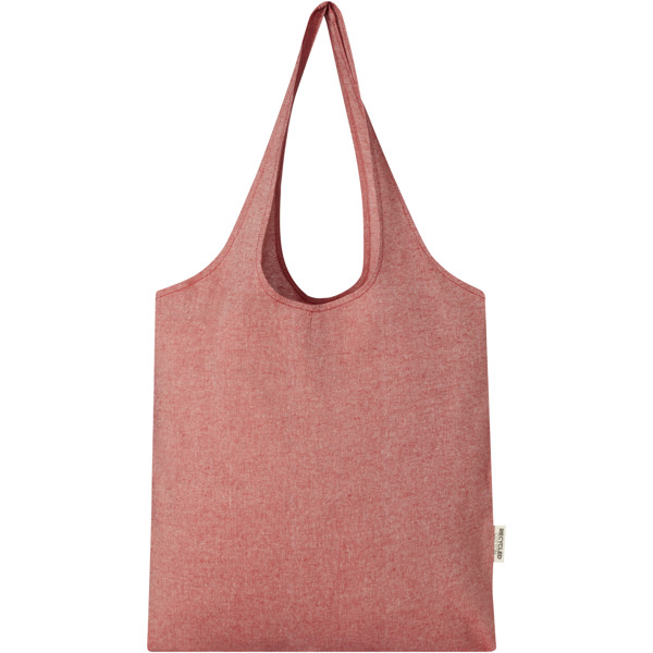 Sac shopping Pheebs tendance en coton recyclé de 150 g/m² - Rouge
