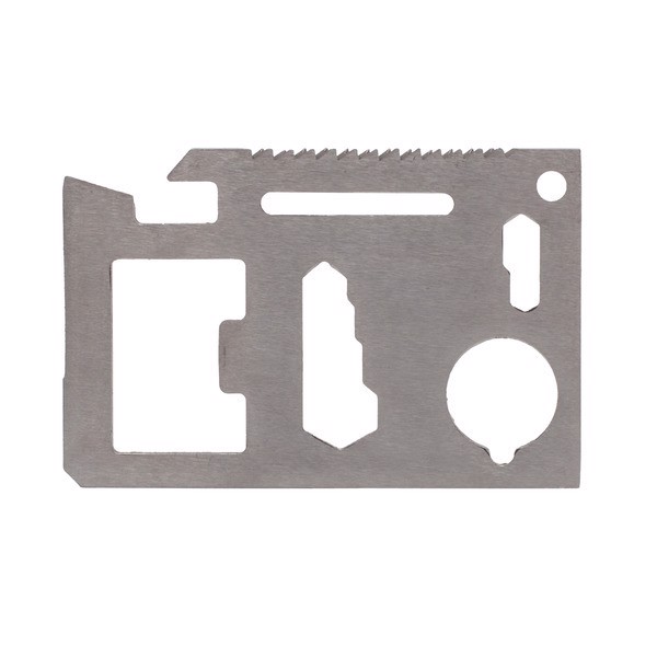 Credit card-shaped multitool - Silver