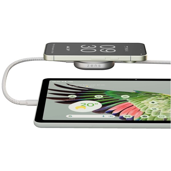 Zens Pro 2 240 W USB C 2 in 1 oplaadkabel - Wit