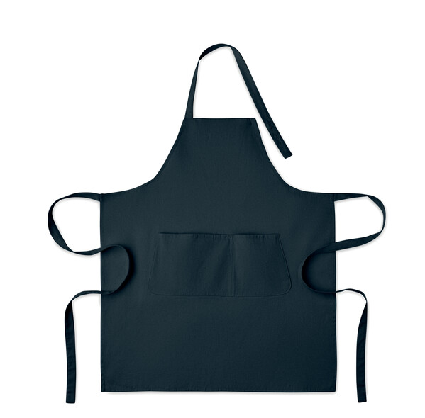Tablier en coton bio 240 gr/m² Gamma - Bleu