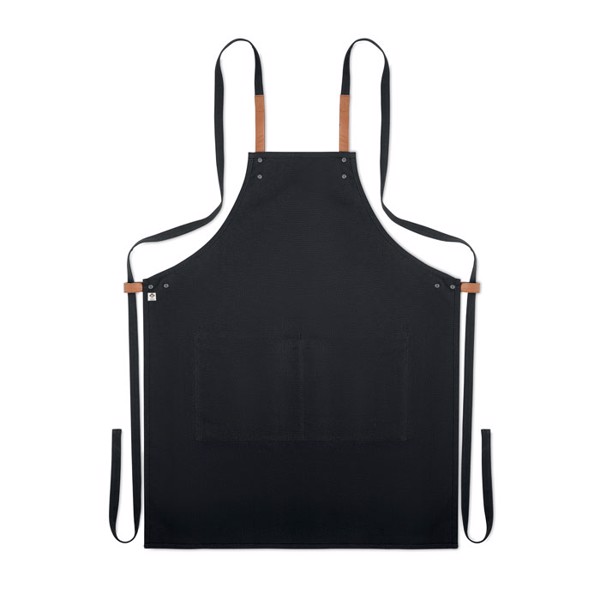 Organic cotton apron 340 gr/m² Nagpur Colour - Black