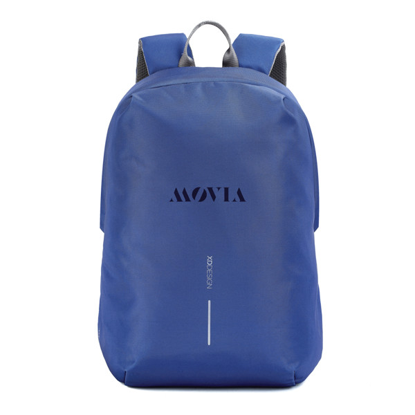 Bobby Soft, anti-theft backpack - Royal Blue / Grey