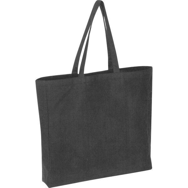 Shopper made from recycled cotton and polyester NINA - Black