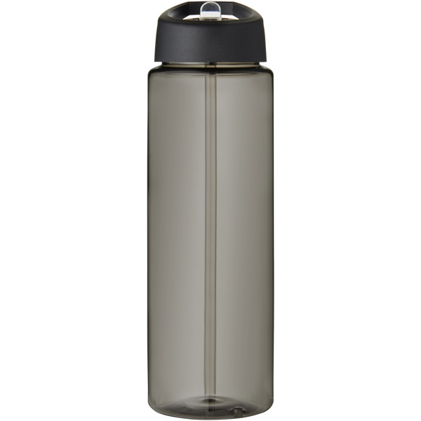 H2O Active® Eco Vibe 850 ml športová fľaša s uzáverom s výlevkou - Uhľová / Jednofarebná čierna