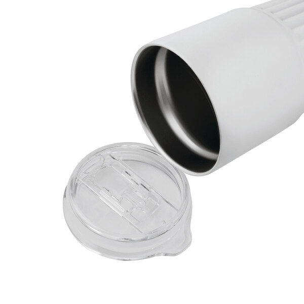 Vacuum Drink Mug Wave Line - White