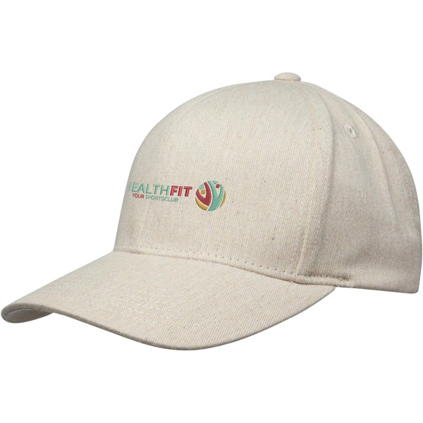 Cappellino in tessuto riciclato Aware™ a 6 pannelli Opal - Oatmeal