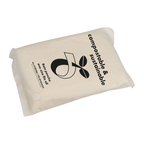 Kompostierbarer Regenponcho Fleurus