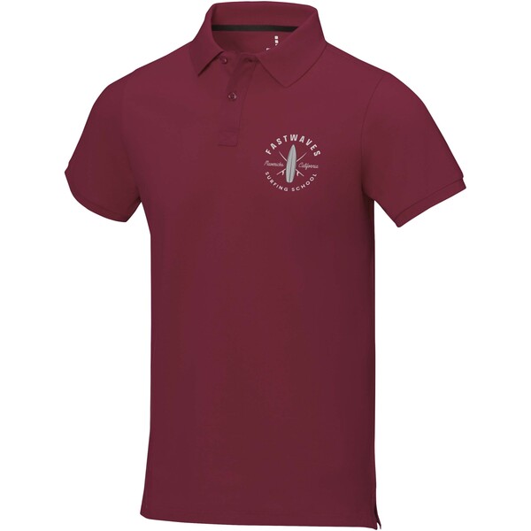 Polo de manga curta para homem de 200 g/m² Calgary - Bordô / M