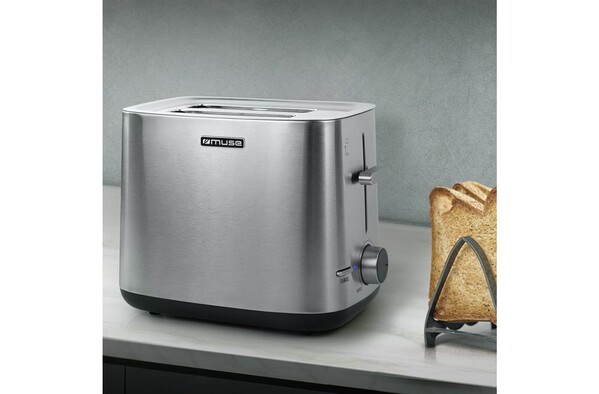 MS-115|Muse Toaster Stainless Steel - Silver