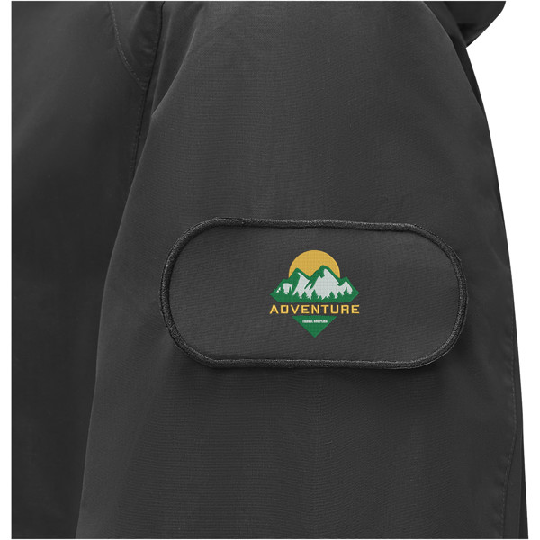 Patch pour le modèle Kai, veste circulaire recyclée GRS - Noir