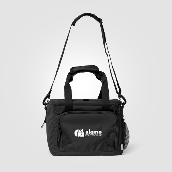 Coastal Threads™ 20-Can Picnic Cooler - Black / Heat transfer