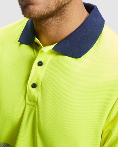 Polo Vega - Marino/Amarillo Fluor / M