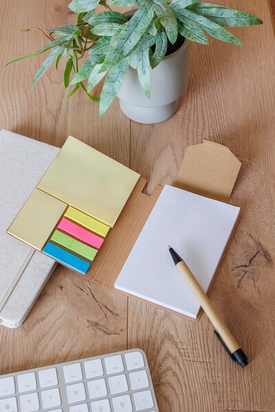 Notebook Quillo | Recycled cardboard | A6 | Blank - black
