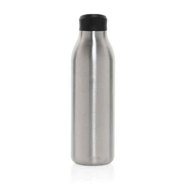 Bouteille d'eau 600ml en acier recyclé RCS Avira Alok - Argent
