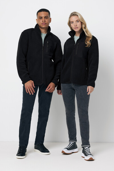 IQONIQ Diran recycled polyester pile fleece jacket - Black / XXS