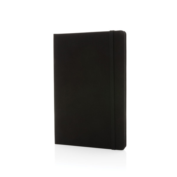 GRS certified RPET A5 notebook - Black / Black
