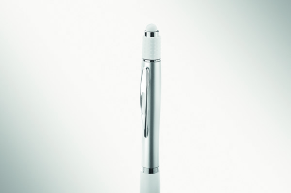 Spinner stylus pen recycled ABS, 146 mm - White