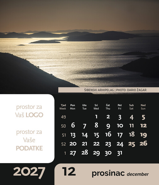 Stolni CD kalendar – Ljepote hrvatske