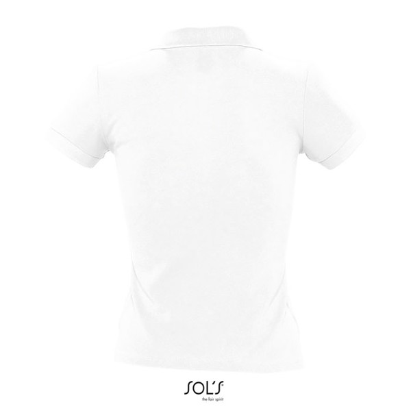 PEOPLE DAMEN POLO 210g - White / XXL