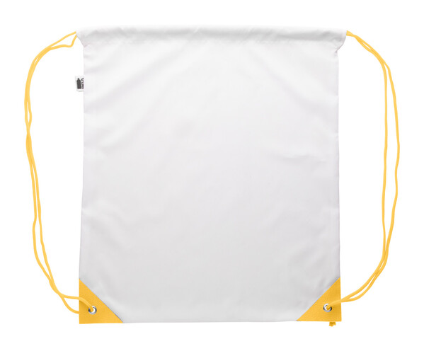 Sac piscine personnalisé CreaDraw Plus RPET - Jaune / Blanc