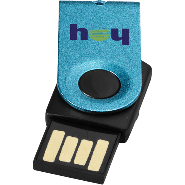 Mini clé USB - Vert eau / Noir / 32GB
