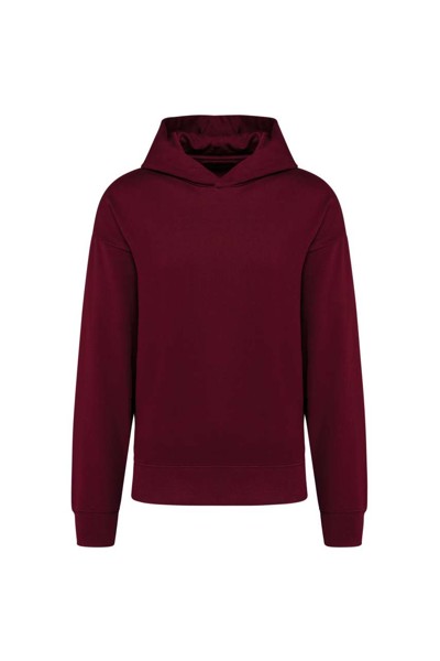 Unisex Oversized Fleece Hoodie - Wine / S