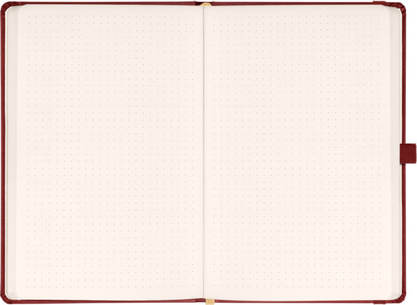 Notique Notes Aprint Neo, Vínový, Tečkovaný, 15 x 21 cm