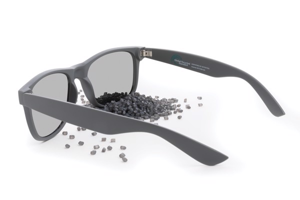 Lunettes de soleil en PC plastique recyclé GRS - Gris