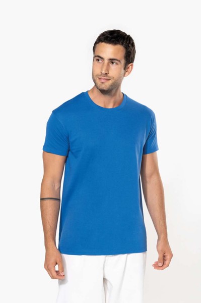 Bio150ic Men's Round Neck T-Shirt - Light Royal Blue / 3XL