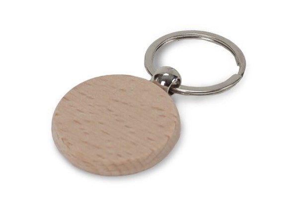 Key ring wood round Ø40mm