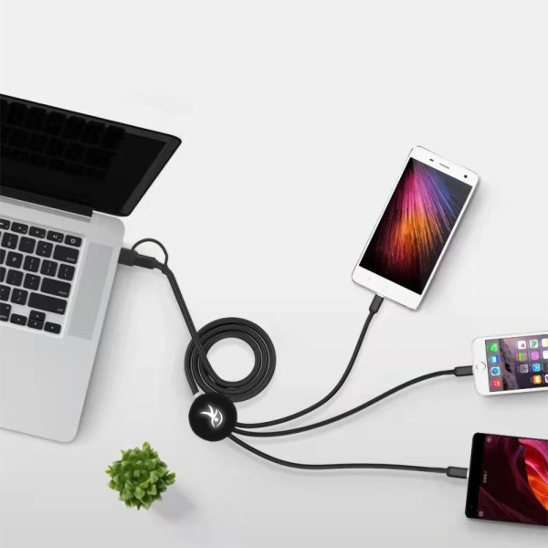 EKO - CABLE 5 EN 1 RECYCLÉ A CHARGE RAPIDE 20W POWER DELIVERY