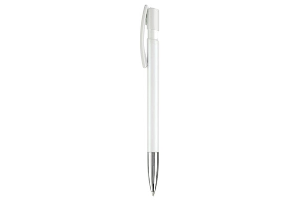 Nash kuglepen metal spids farvet - Hvid / Hvid