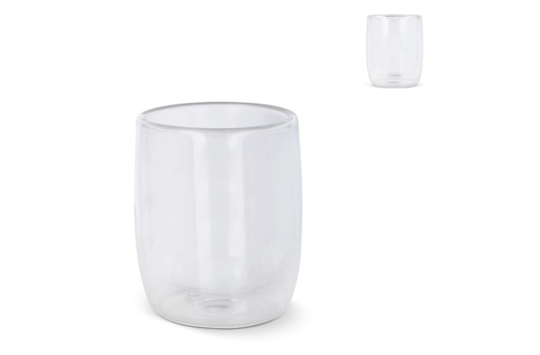 Double wall coffee glass Marian 230 ml