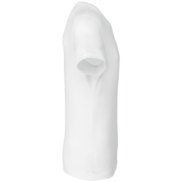 Majica kratkih rukava s okruglim izrezom - Bijela / 3XL