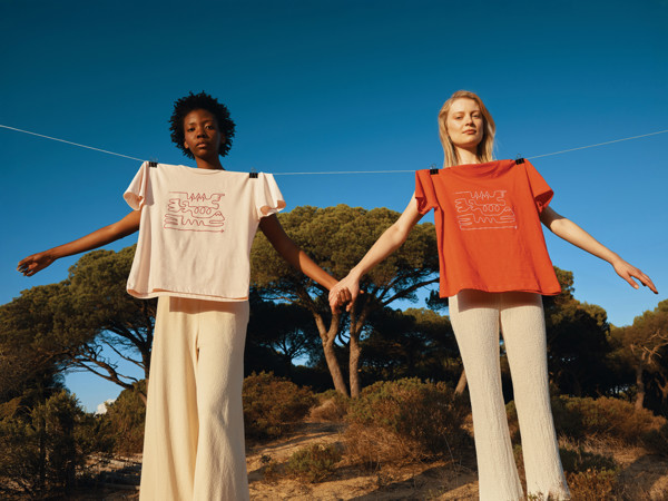 T-shirt pour femmes en coton recyclé IQONIQ Yala - Cloud Pink / XL