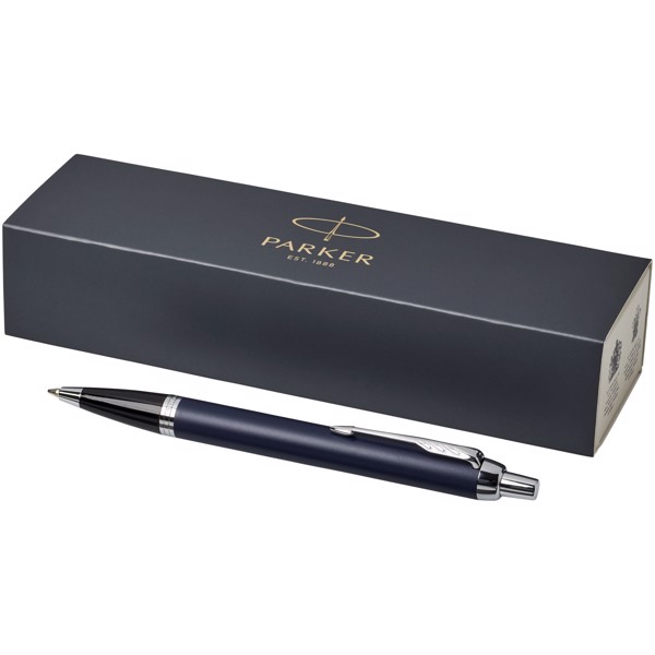 Parker penna a sfera IM (inchiostro blu) - Blu / Argento