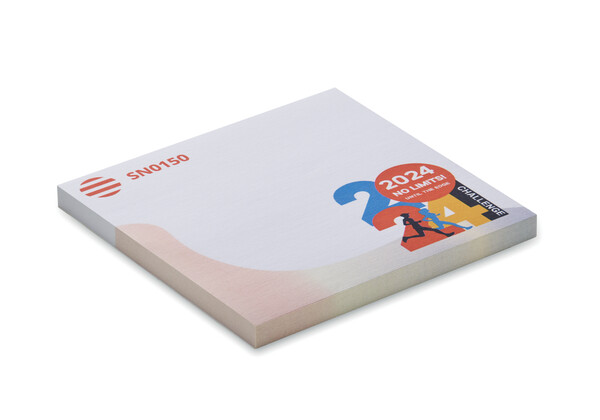 Square shape printed sticky notes (EU made) - 50 sheets