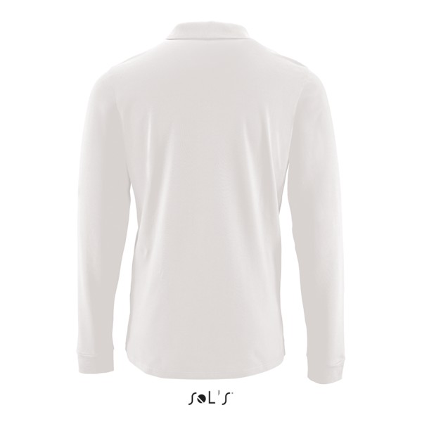 Sol's Perfect Lsl Men - Long-Sleeve Piqué Polo Shirt - White / S