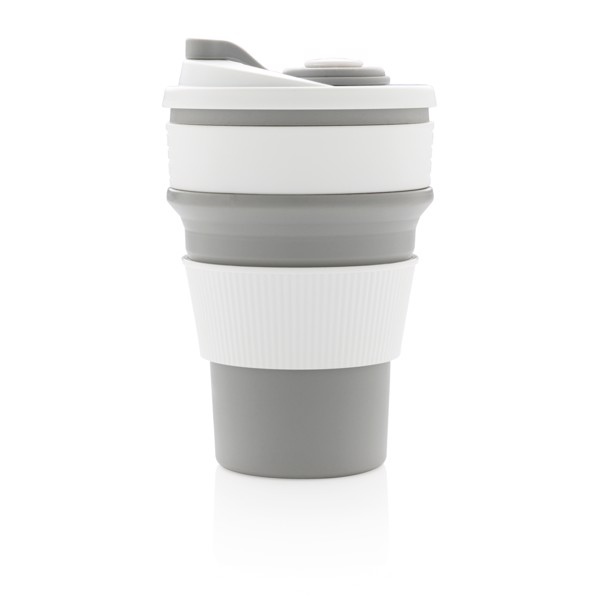 Zložljiva skodelica Xd Collection, 350 ml silikon - Siva