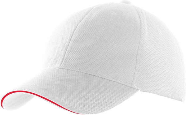 Sports Cap - White / Red
