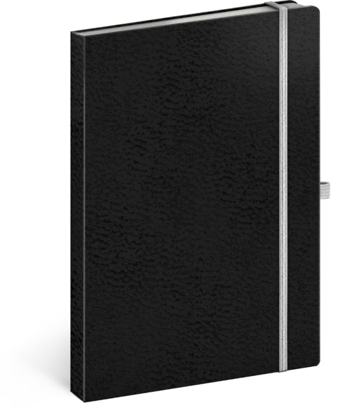 Notique Notes Vivella Classic Černý/Bílý, Linkovaný, 15 x 21 cm