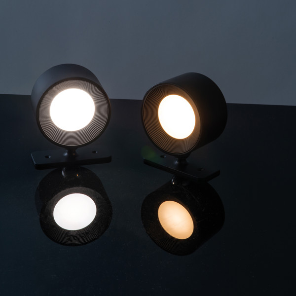 HEDWIG Nabíjateľné nástenné lampy 2 ks - Black
