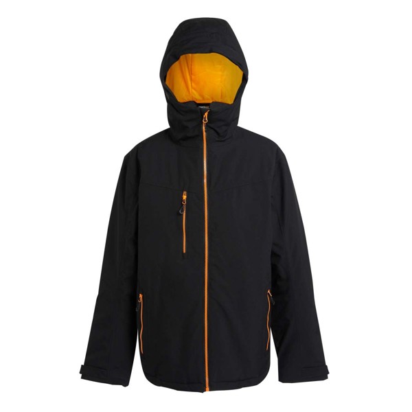 Navigate Waterproof Insulated Jacket - Black / Orange Pop / 2XL